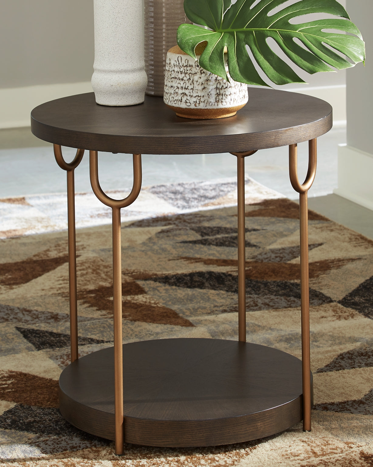 Ashley round store end tables