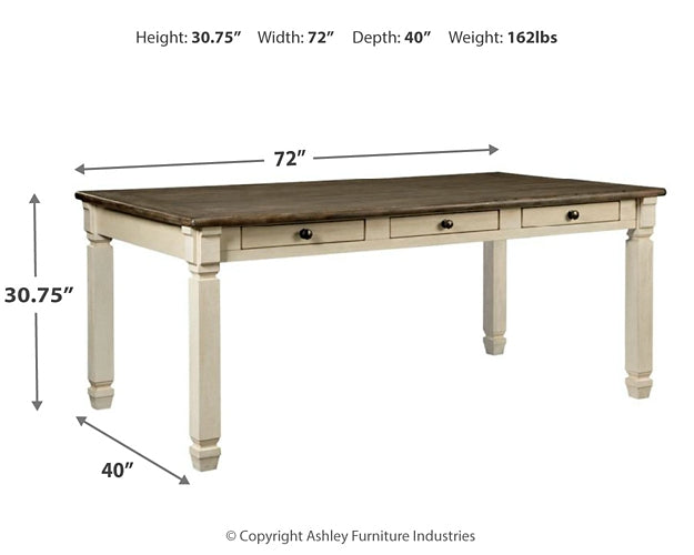 Bolanburg Rectangular Dining Room Table