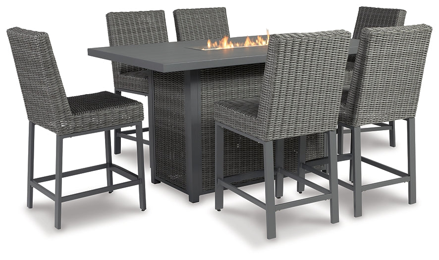 Palazzo Outdoor Bar Table and 6 Barstools