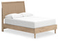 Cielden Full Panel Bed with Mirrored Dresser and 2 Nightstands