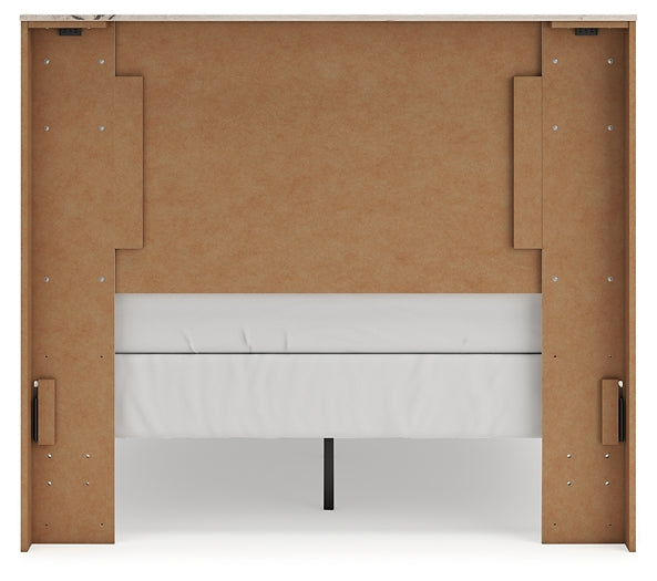 Lawroy Full Panel Bed with Mirrored Dresser