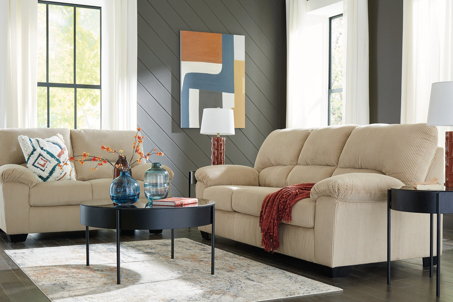 SimpleJoy Sofa and Loveseat