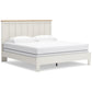 Linnocreek King Panel Bed with Mirrored Dresser and Nightstand