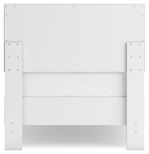 Ashley Express - Hallityn Twin Panel Headboard with Dresser and 2 Nightstands