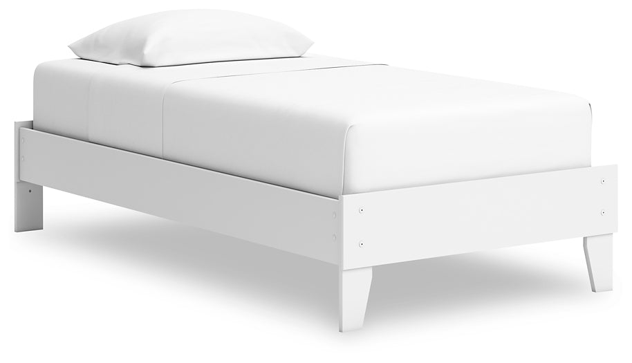 Ashley Express - Hallityn Twin Platform Bed with Dresser, Chest and Nightstand